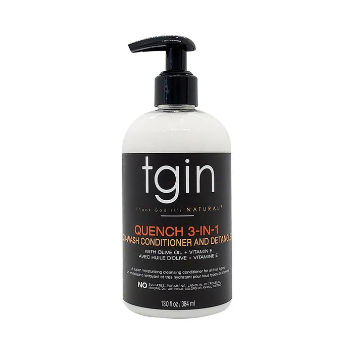 TGIN Quench 3-in-1 Co-Wash Conditioner & Detangler 13oz