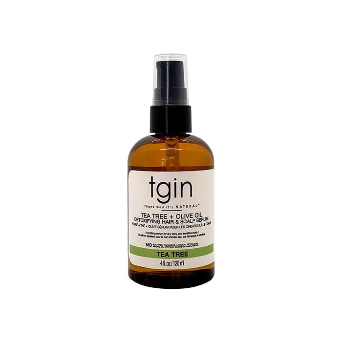 TGIN Tea Tree + Olive Oil Detoxifying Hair & Scalp Serum 4oz
