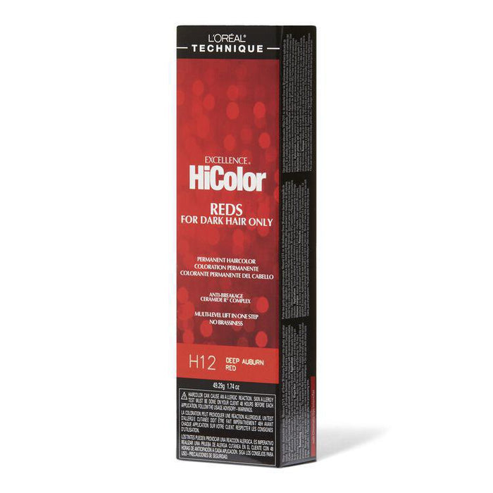 L'Oreal Excellence HiColor 1.74oz - H12 Deep Auburn