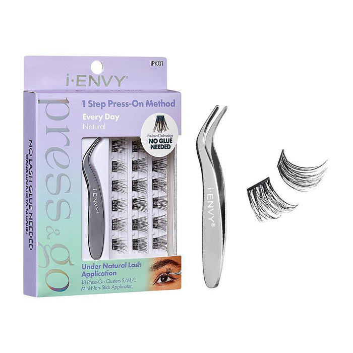 I-ENVY By Kiss Press On Cluster Lashes All-In-One Kit