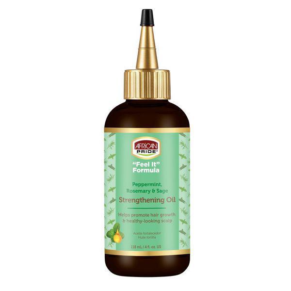 African Pride Feel It Strengthening Oil Hair Treatment 4oz
