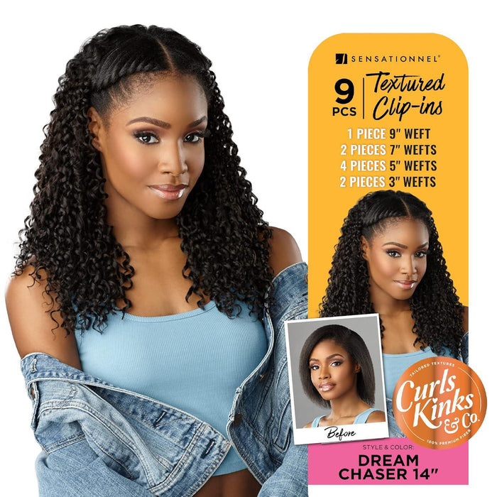 Sensationnel Curls Kinks & CO Textured Clip-In 9pcs - Dream Chaser 14"