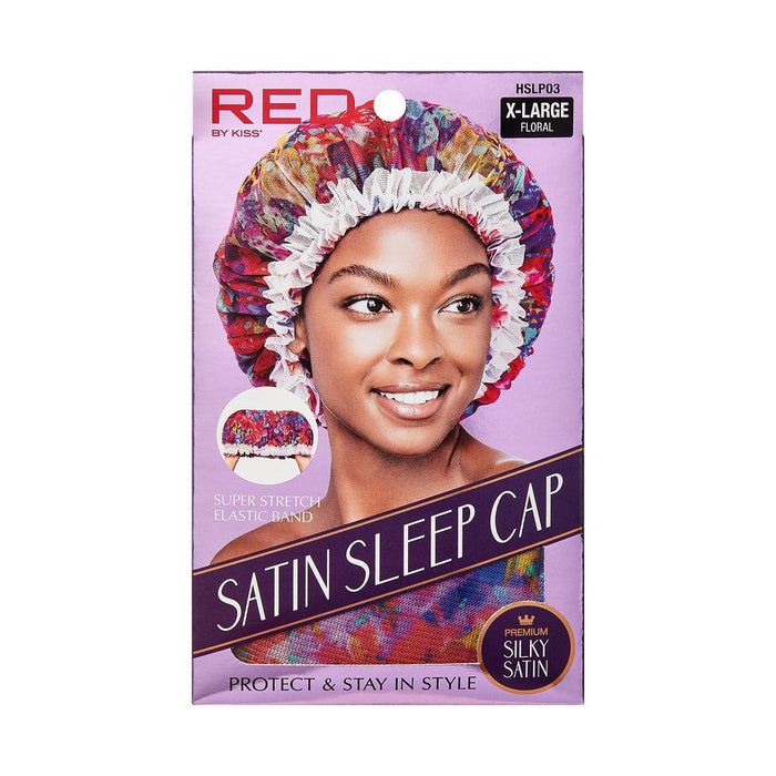 RED by KISS X-Large Satin Sleep Cap - Floral