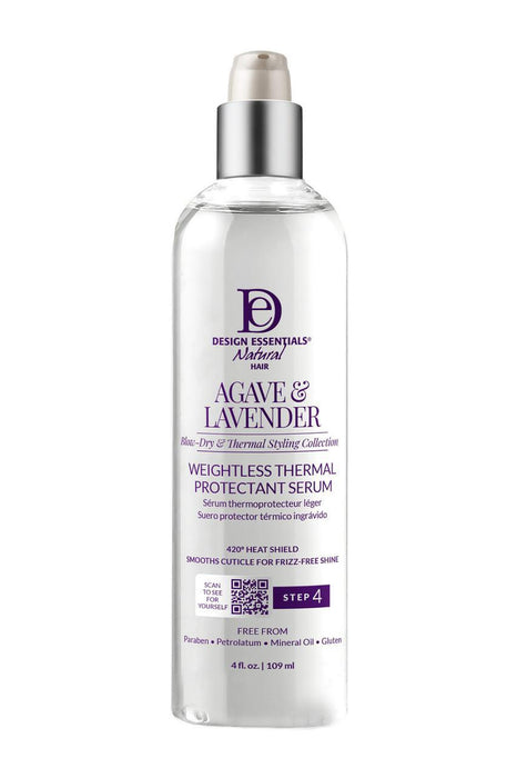 Design Essentials Agave & Lavender Weightless Thermal Protectant Serum 4oz