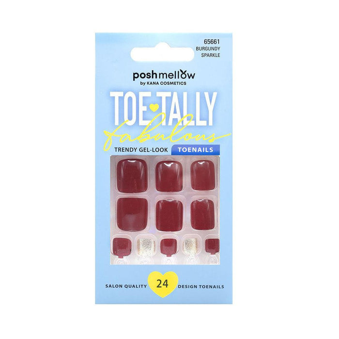 Poshmellow Toe Tally - Burgundy Sparkle