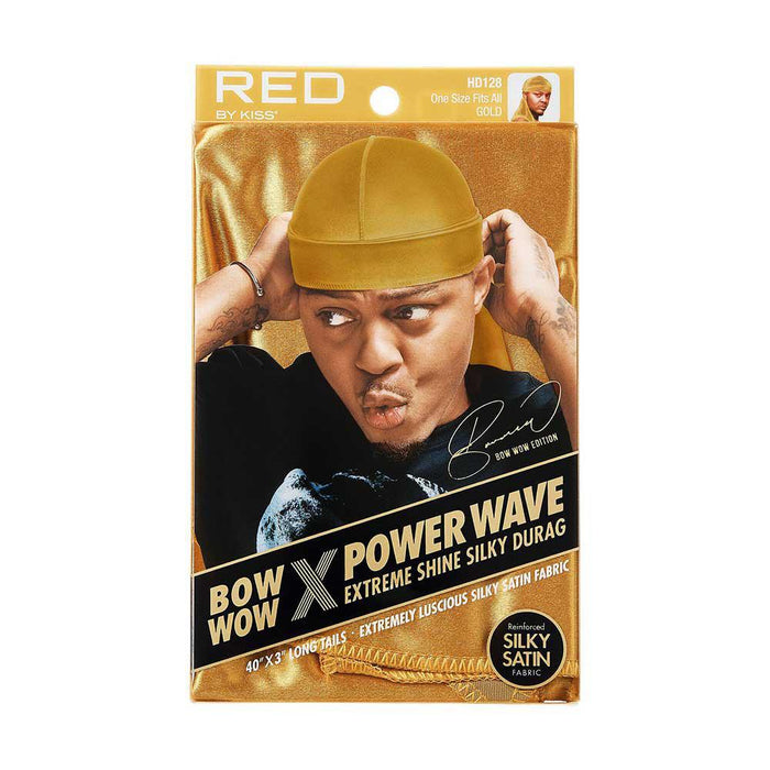 RED by KISS Bow Wow x Power Wave Extreme Shine Silky Durag - Gold