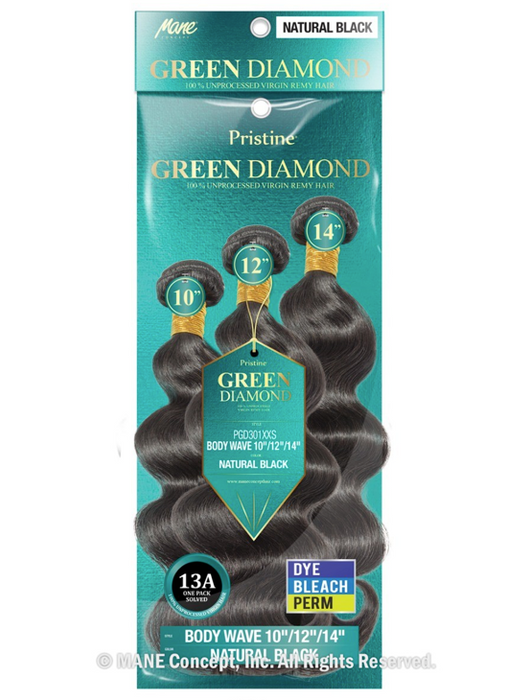 Mane Concept Pristine 13A Green Diamond 100% Human Hair Deep Wave Multi Pack