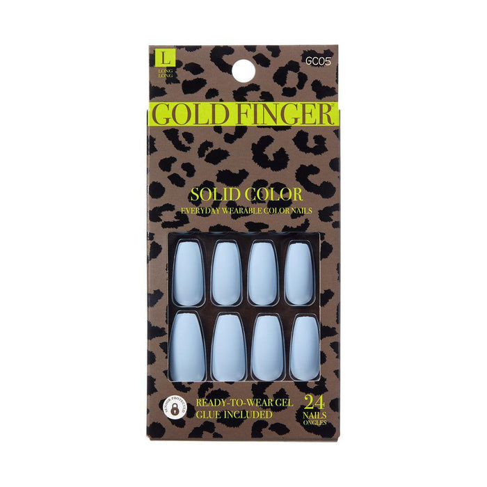 KISS Gold Finger Solid Colors - Powder Blue