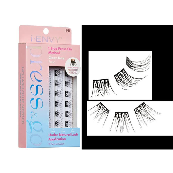 I-ENVY by Kiss Press & Go Press On Cluster Lashes - Clean Day