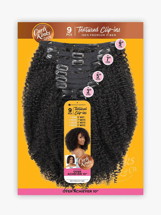Sensationnel Curls Kinks & CO Textured Clip-In 9pcs - Over Achiever 10"