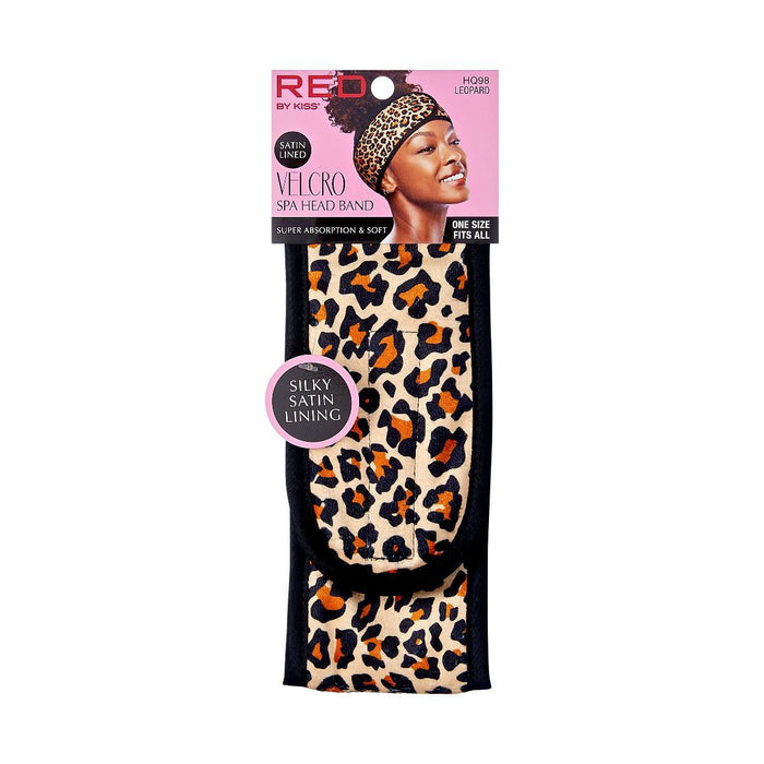 RED by KISS Hook and Loop Fastener Spa Headband - Leopard
