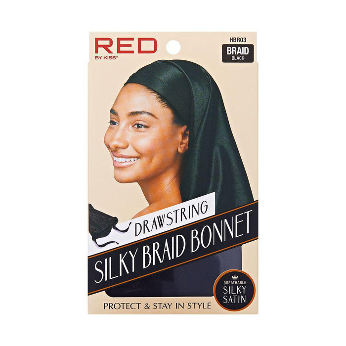 RED by Kiss Silky Braid Bonnet - Black