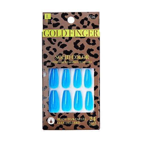 Gold Finger Solid Color Nails - Essential