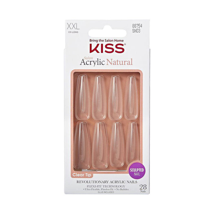 KISS Salon Acrylic Natural Nails - Be Nautral