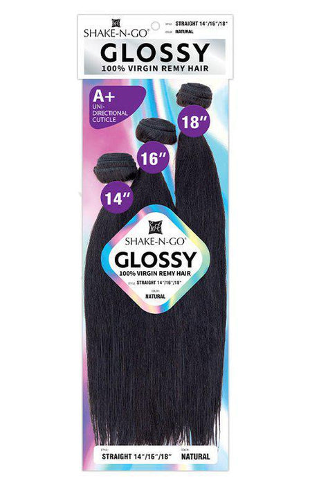 Shake N Go Glossy 100% Virgin Remi Hair Mulit Pack - Straight