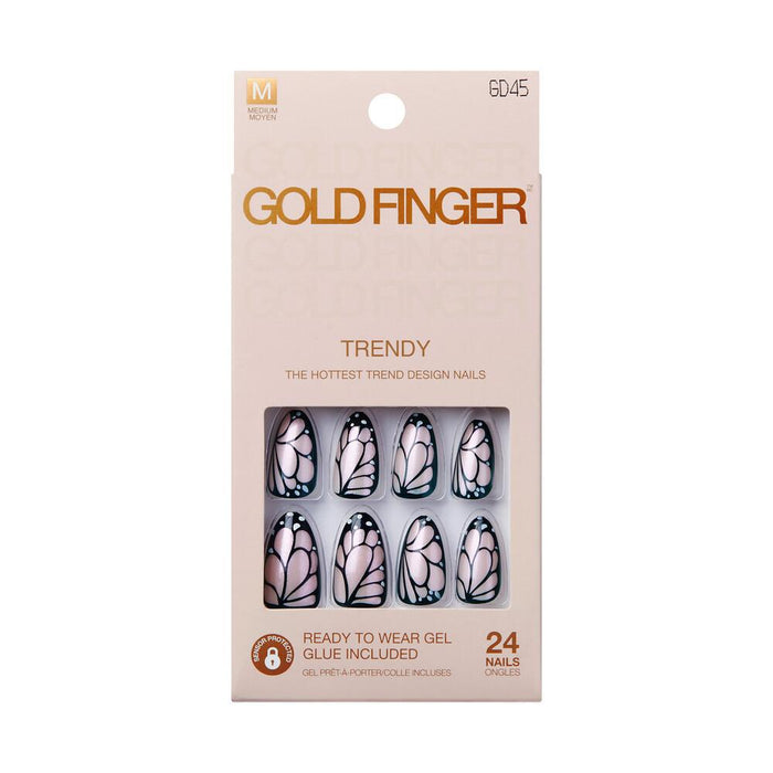 Gold Finger Trendy Nails - Elevation