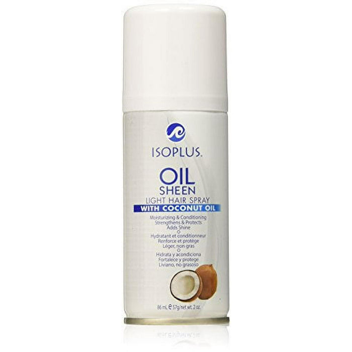 Isoplus Oil Sheen Light Hair Spray 2oz - Coconut Oil