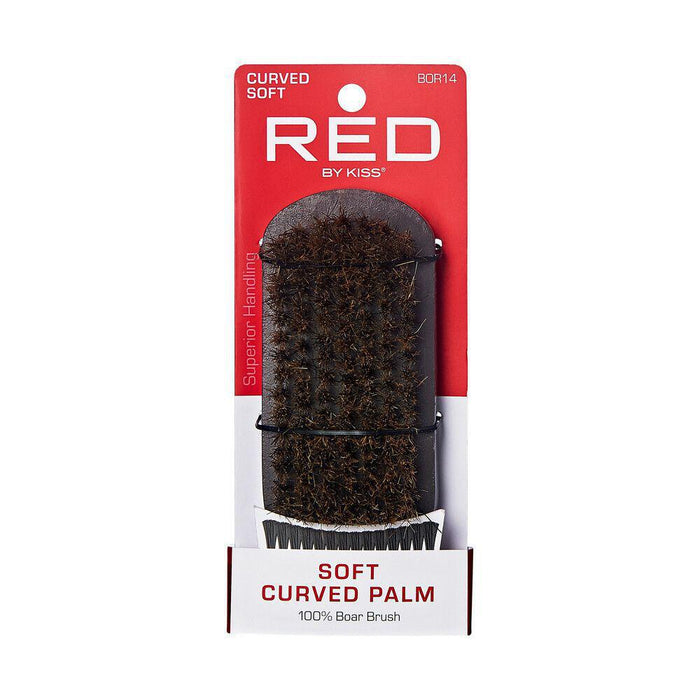 RED by KISS 100% Boar Soft Curved Palm