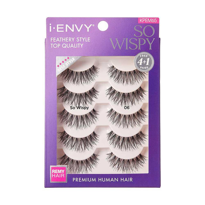 i-ENVY by KISS So Wispy Premium Human Hair Lash Multi Pack - #06