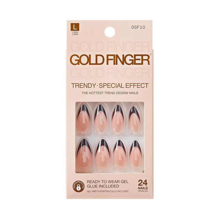 Gold Finger Special Effect Nails - Choco Glazed