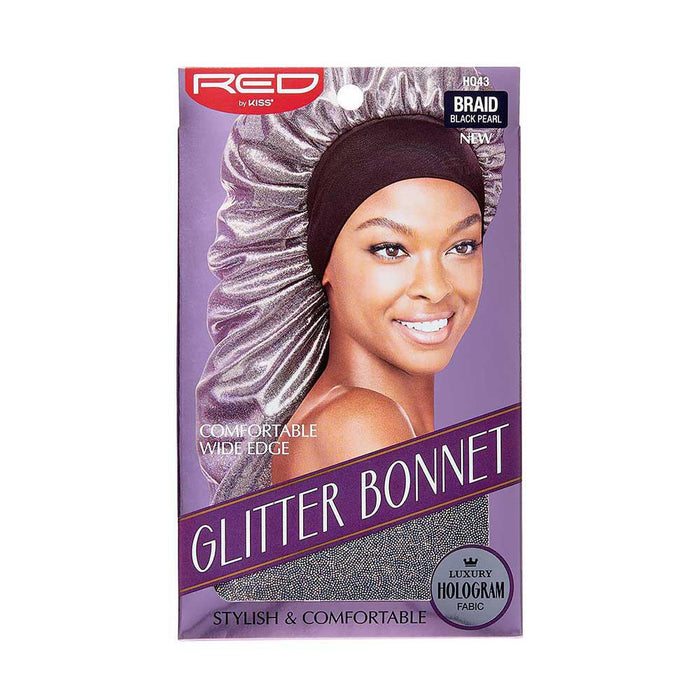 RED by KISS Glitter Braid Bonnet - Black Pearl