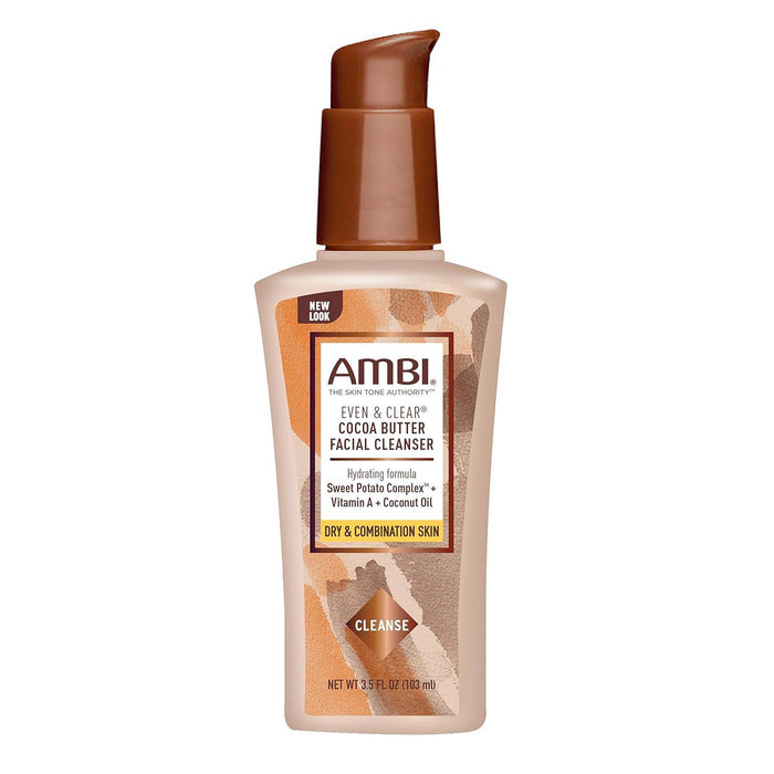 AMBI Even & Clear Cocoa Butter Facial Cleanser 3.5oz