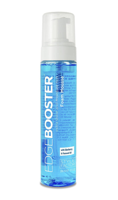 Style Factor Edge Booster Foam Mousse 9oz - Elderberry and Flaxseed Oil