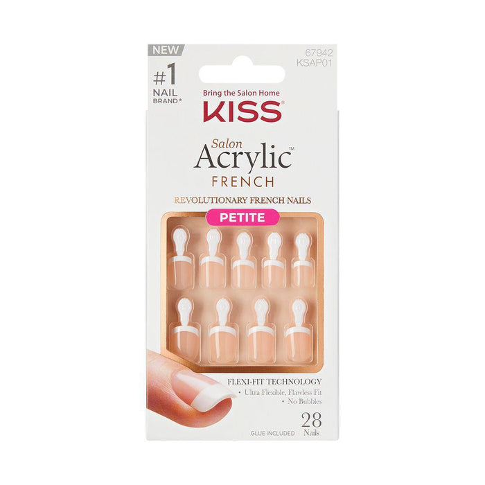 KISS Salon Acrylic French Nails - Crush Hour