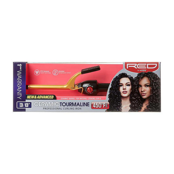 RED by KISS Ceramic Tourmaline Professional Curling Iron - 3/8"