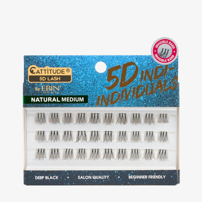 EBIN Cattitude 5D Indi-Individuals Lash - Natural Medium