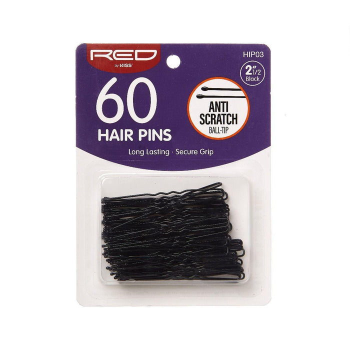 RED by Kiss Hair Pins 2 1/2" 60pcs - Black