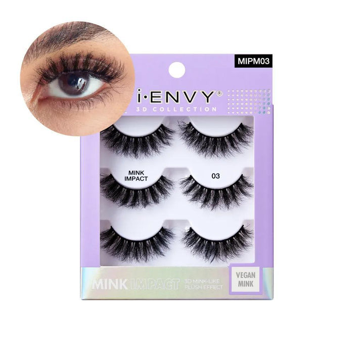 i-ENVY by KISS 3D Mink Impact Multi Pack Lashes