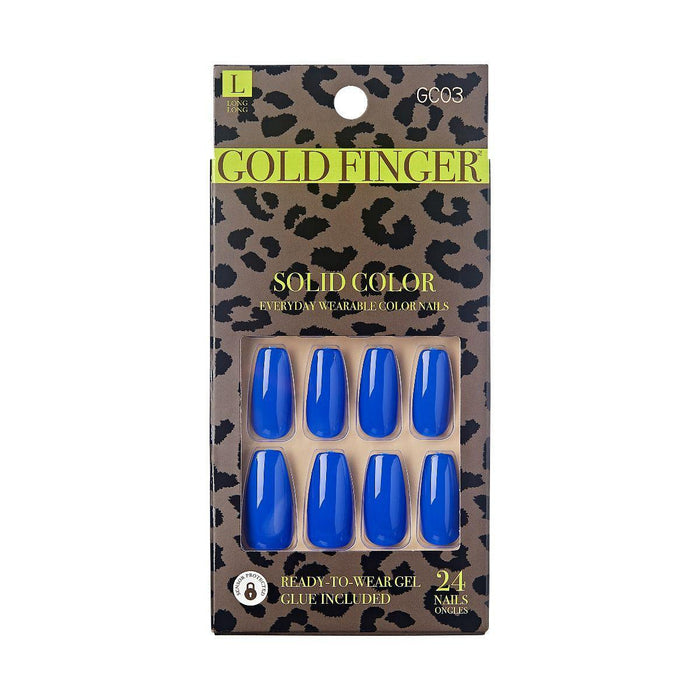 KISS Gold finger Solid Color - Medium Blue