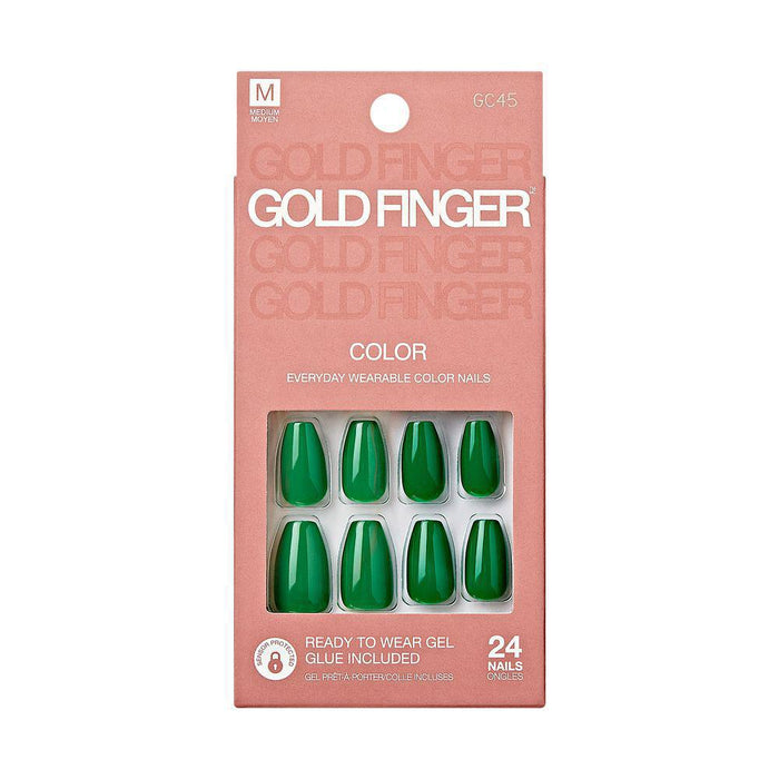 Gold Finger Solid Color Nails - Rich Spirit