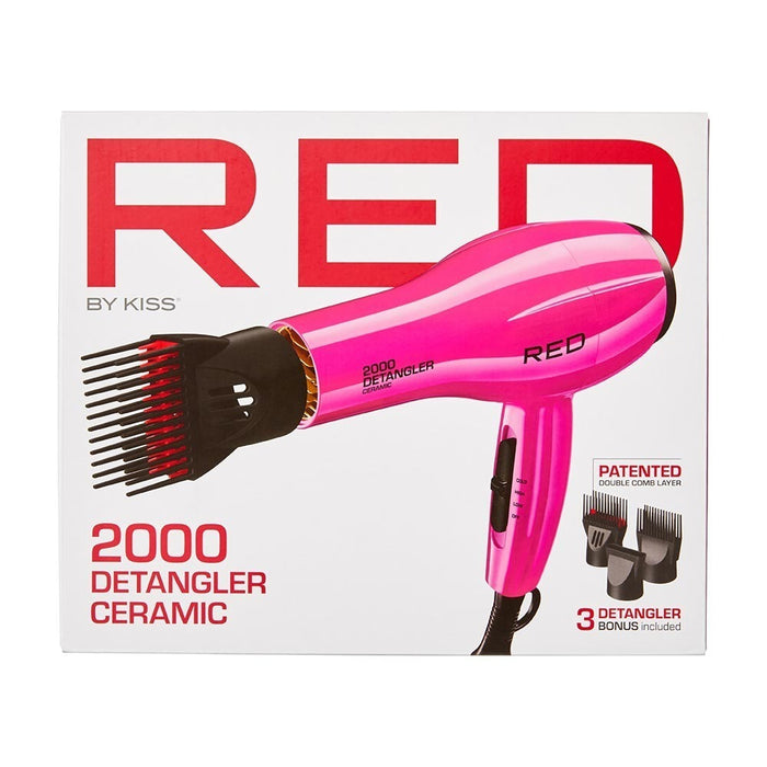 RED 2000 Ceramic Detangler Dryer - Pink