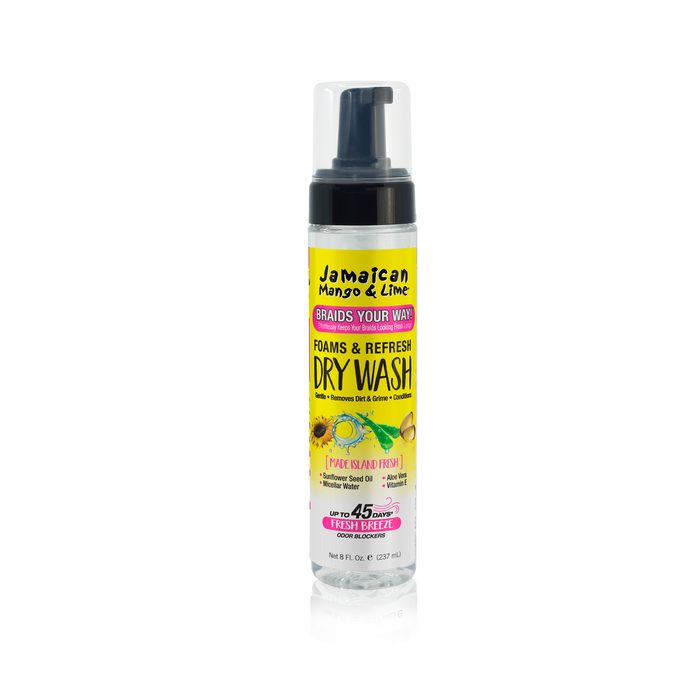Jamaican Mango & Lime Braids Your Way - Foams & Refresh Dry Wash 8oz