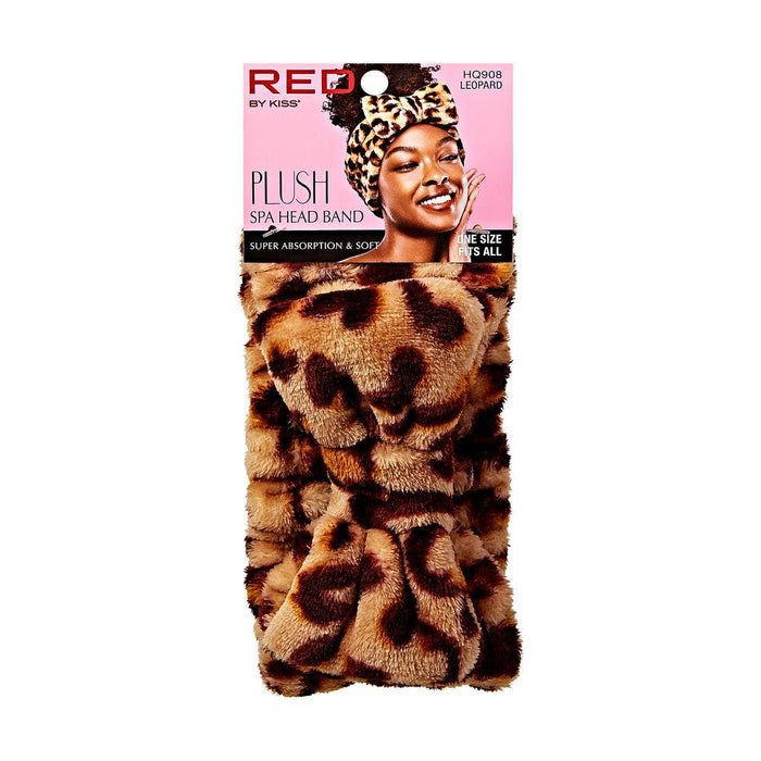 RED by Kiss Plush Spa Headband - Leopard