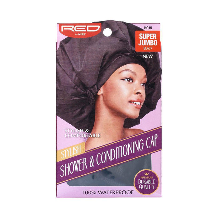 RED by KISS Super Jumbo Shower & Conditioning Cap - Black