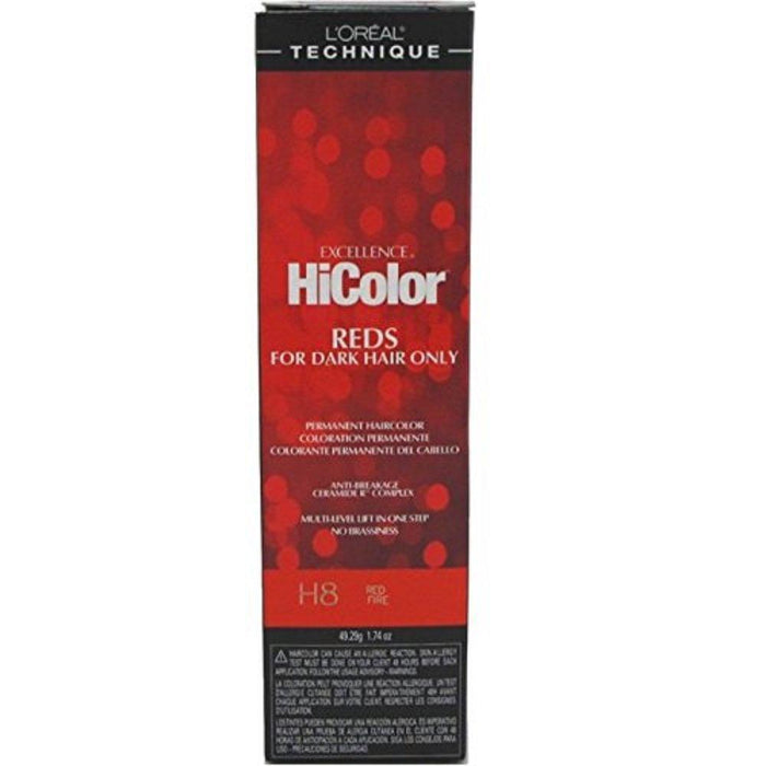L'Oreal Excellence HiColor - H8 Red Fire 1.74oz