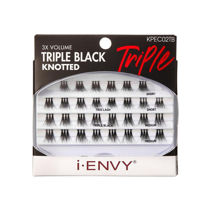 i-ENVY by KISS Triple Black Knotted Lashes - S/M