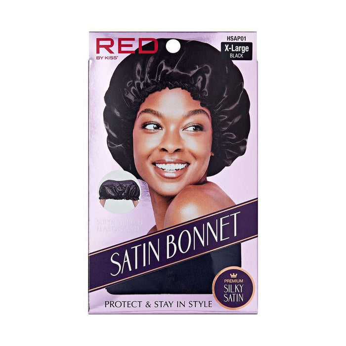 RED by Kiss Satin Bonnet - Black