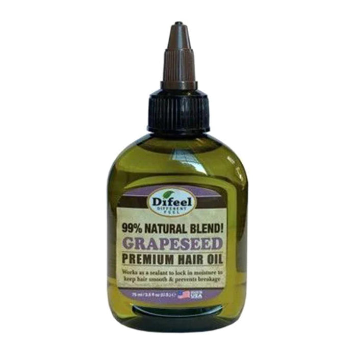 Difeel Premium Natural Hair Oil - Grapeseed Oil 2.5oz