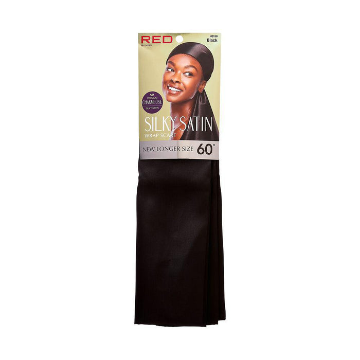 RED by KISS Silky Satin Wrap Scarf - Black