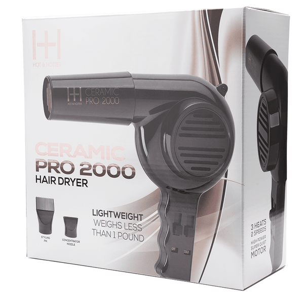 Annie Hot & Hotter Ceramic Pro-2000 Dryer - Black