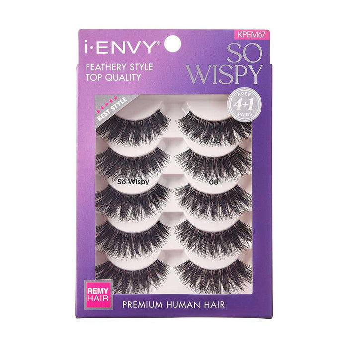 i-Envy by Kiss So Wispy Premium Human Hair Lash Multi Pack