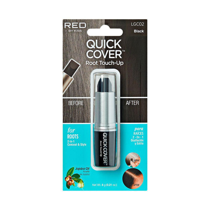 RED by Kiss Quick Cover Root Touch-Up Stick - Black