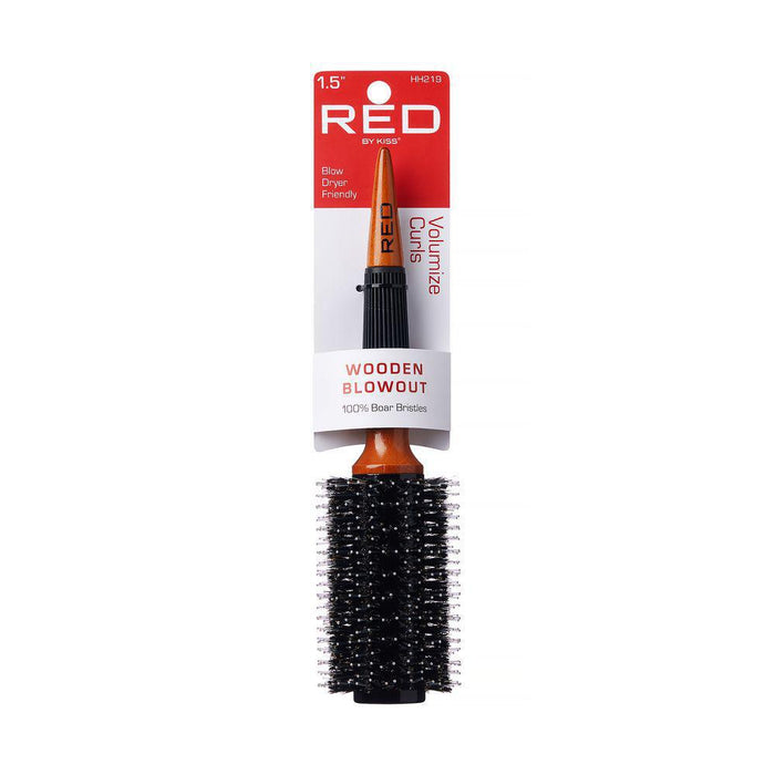 RED by KISS Wooden Round Brush - Medium 1.5"