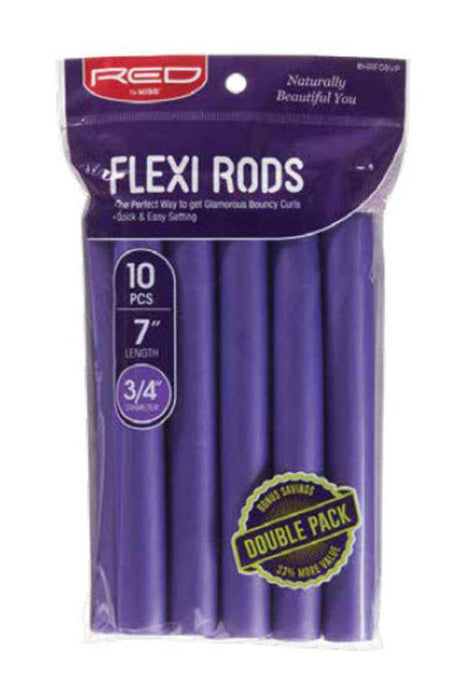 RED by Kiss Flexi Rods 7" Length 12pcs Value Pack - 3/4" Diameter