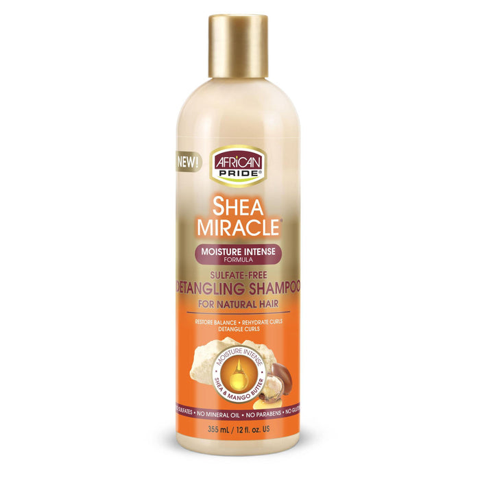 African Pride Shea Butter Miracle Detangling Shampoo 12oz