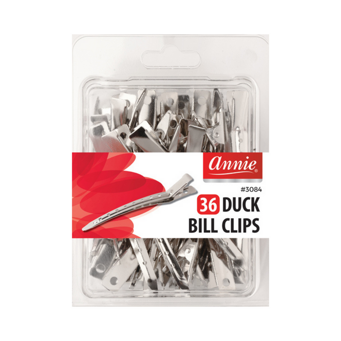 Annie Duck Bill Clips 36pcs - Silver
